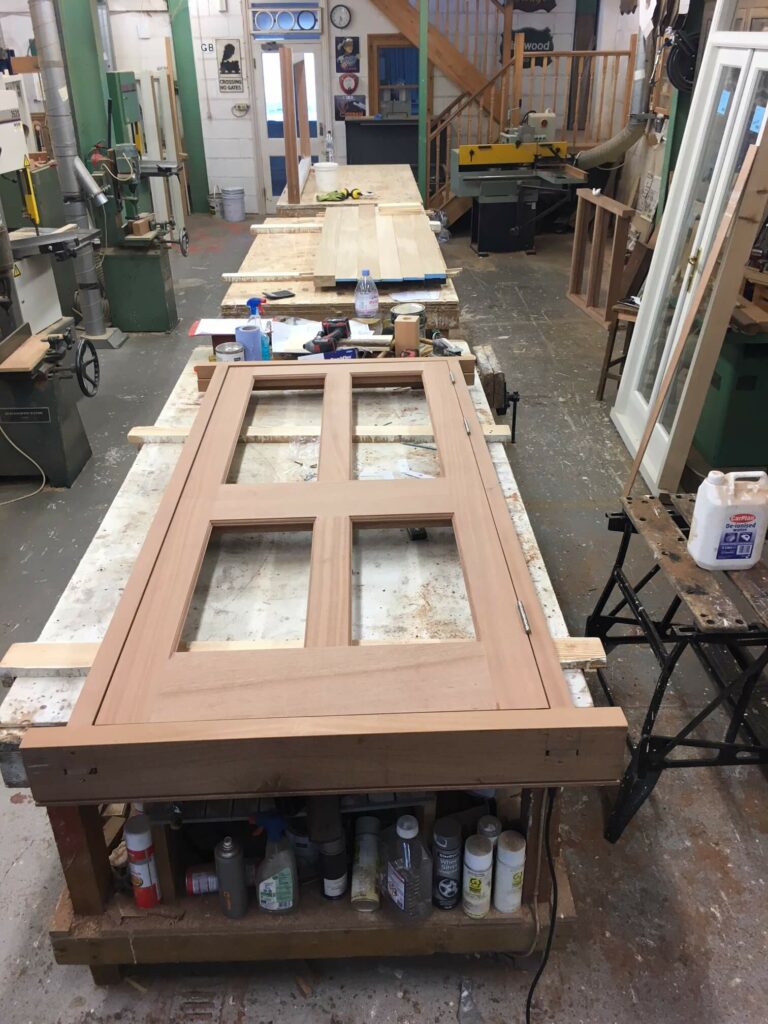 hardwood front door