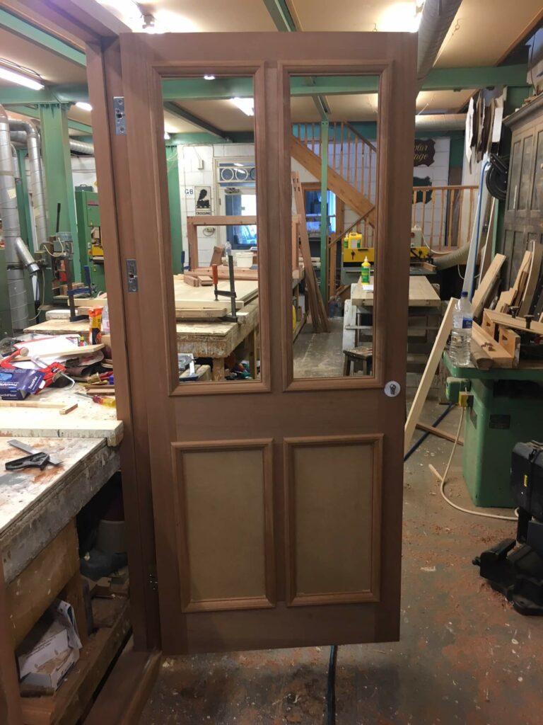 hardwood front door