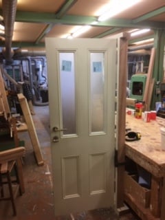 Hardwood Glazed Front Door - Notting Hill