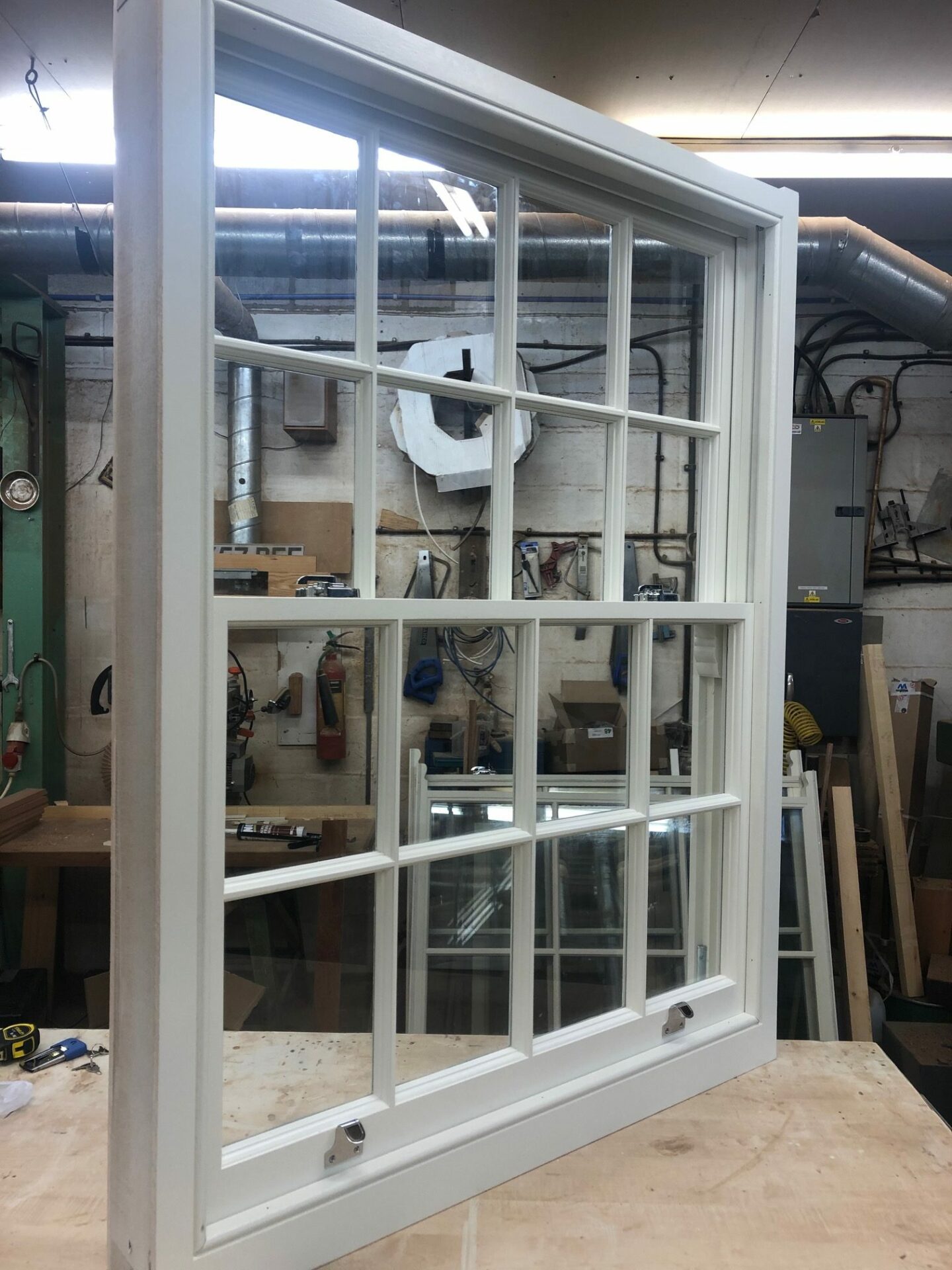 Hardwood sash windows