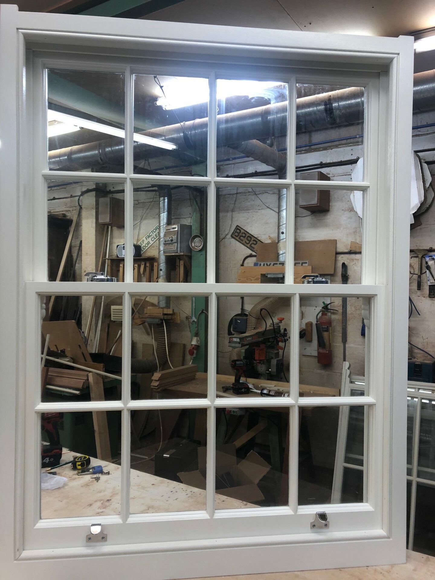 Hardwood sash windows