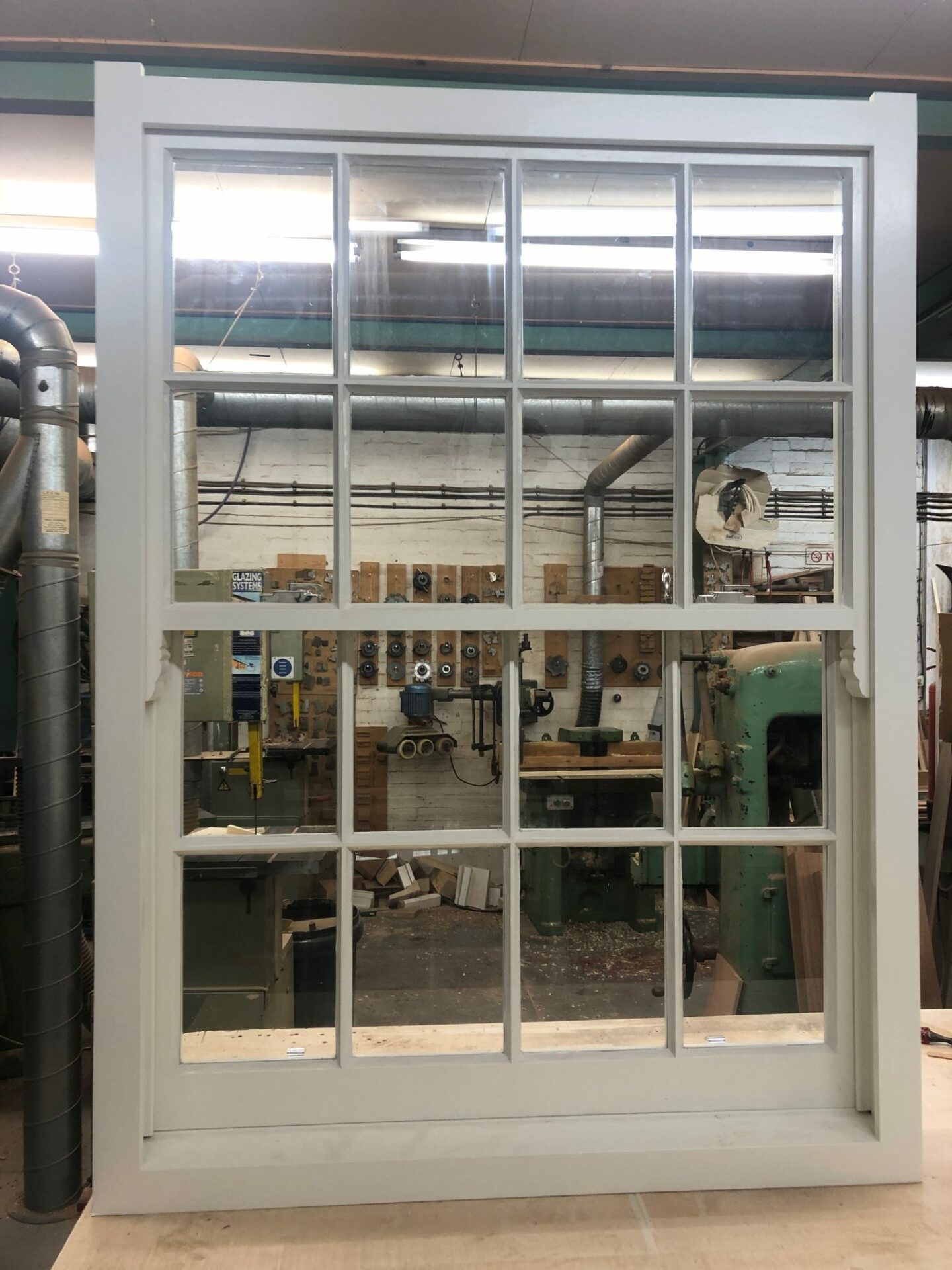 Hardwood sash windows