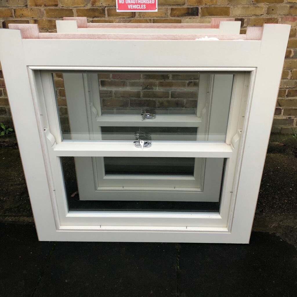 Hardwood sash windows