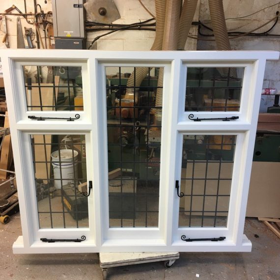 Hardwood casement windows