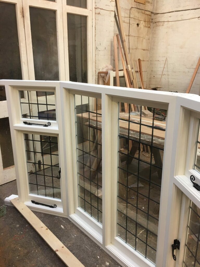 Hardwood casement windows