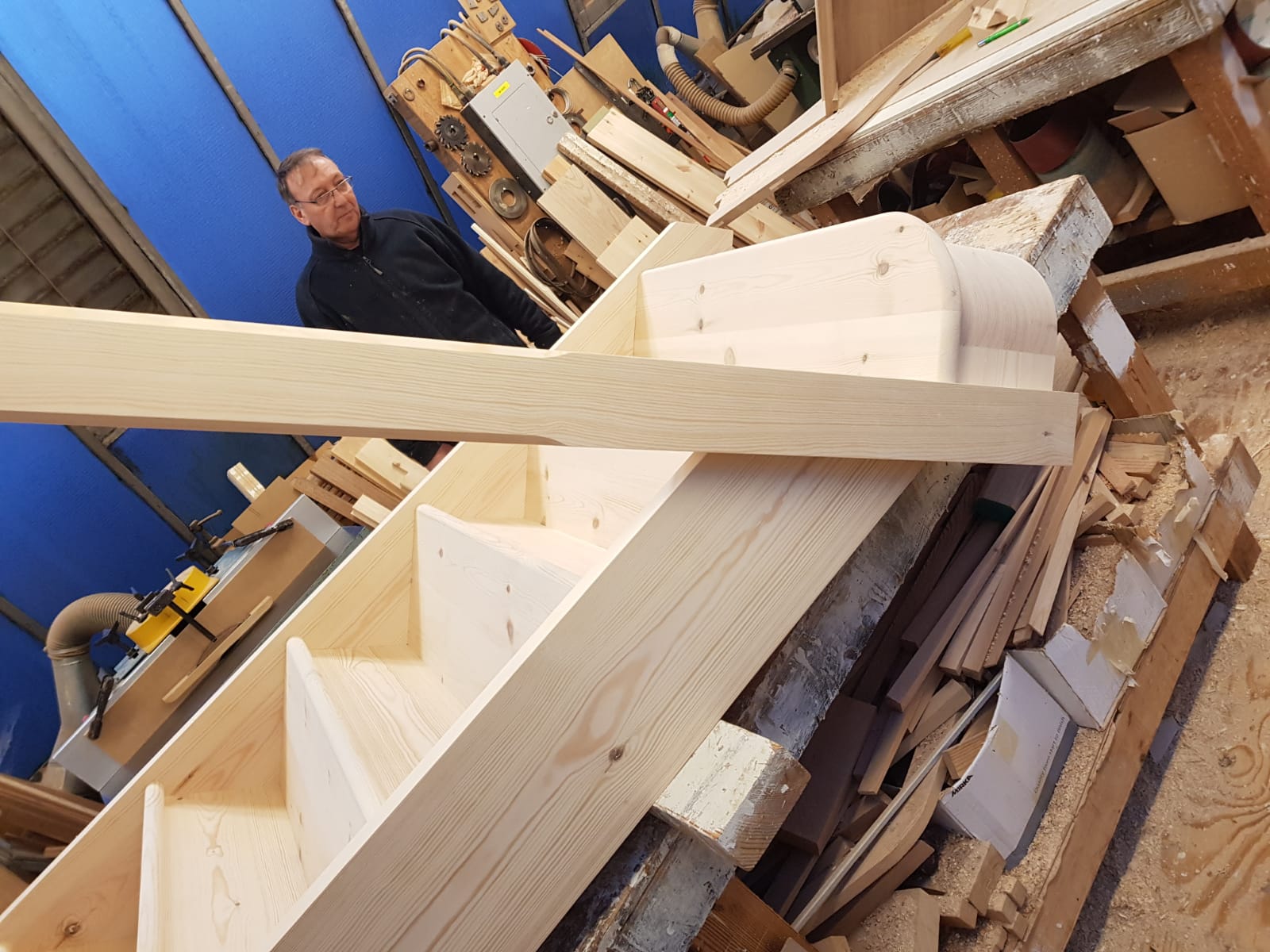 Softwood staircase