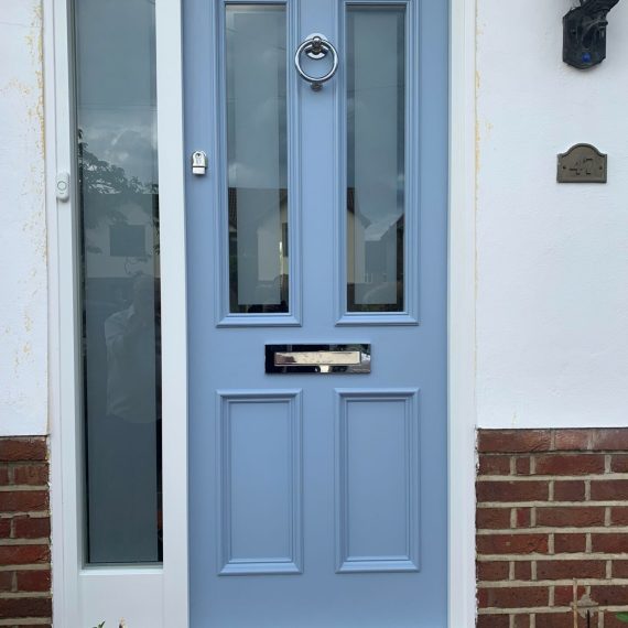 accoya front door blue